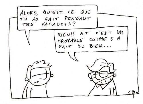 freelance retour vacances