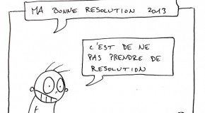 Et si on ne devait retenir qu’une résolution pour 2013…