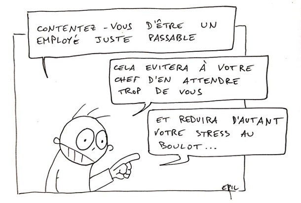 moins de stress au travail