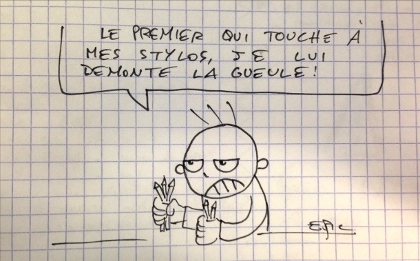 touche pas mes stylos