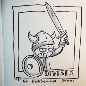 inktober2017_jour2_diviser