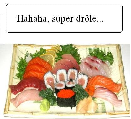 Pour le 1er avril, j'ai décidé de manger des sushis