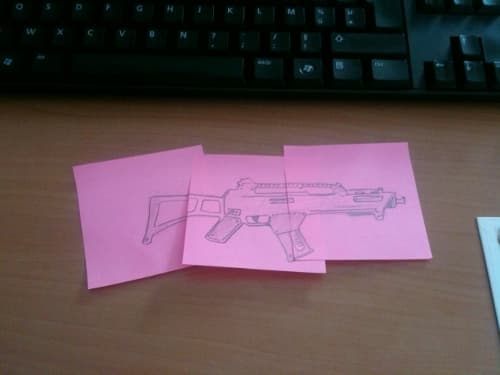 Demain c'est la guerre des post-it !