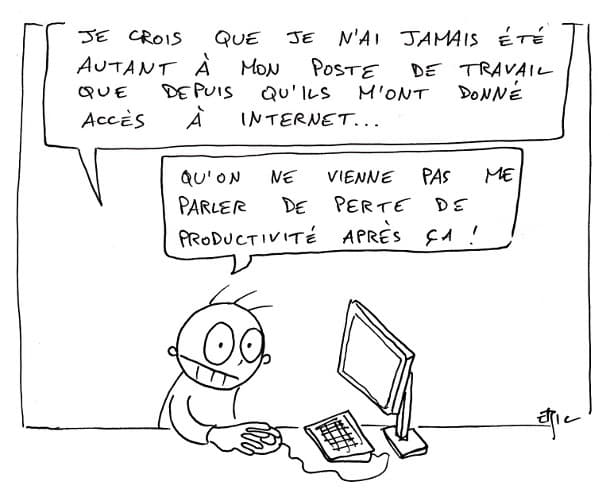 C'est officiel, limiter l'accès à internet au boulot diminue la concentration...