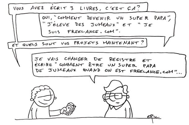 Pub copinage - sorti du livre "je suis freelance.com"