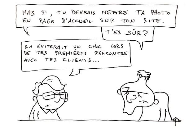 Freelances, montrez votre visage dès la page d'accueil