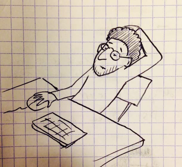 Mon collègue du jour - le touriste.