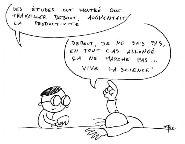 Travailler debout pour plus de productivité