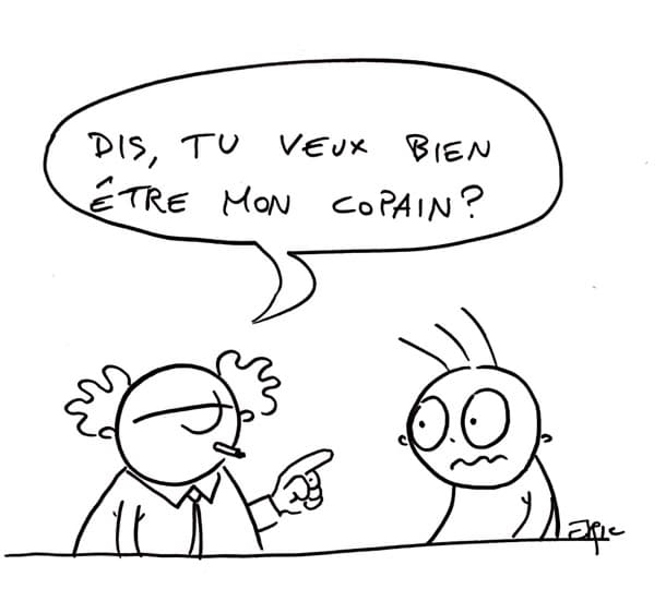 En tête à tête avec mon chef.
