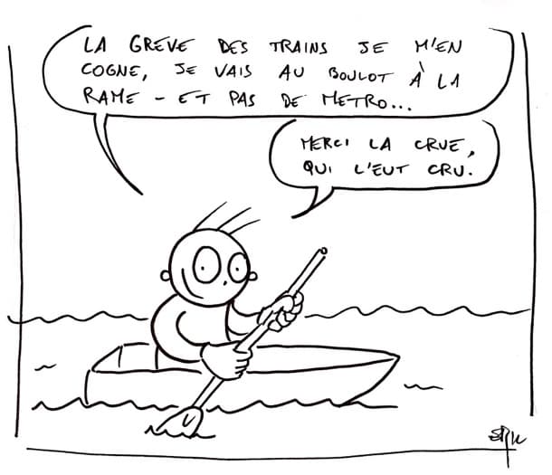 Sur les grèves et la crue -en retard
