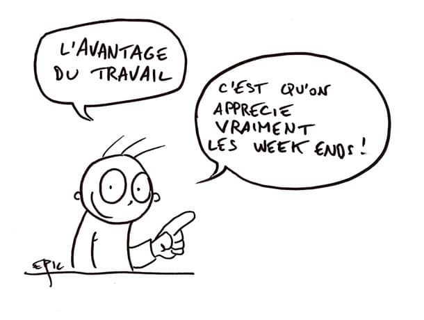 Le calendrier de l'avent - jour 3 : les avantages du boulot