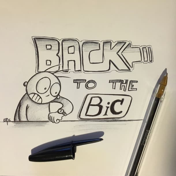 Le calendrier de l'avent au boulot, jour 8 - Back to the Bic