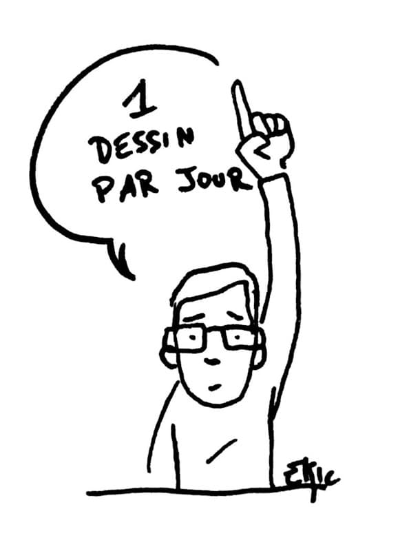 Calendrier de l'avent au boulot, jour 17 - un dessin par jour