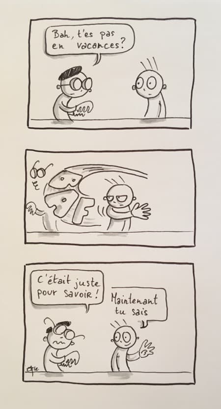 Comme un lundi sans vacances...