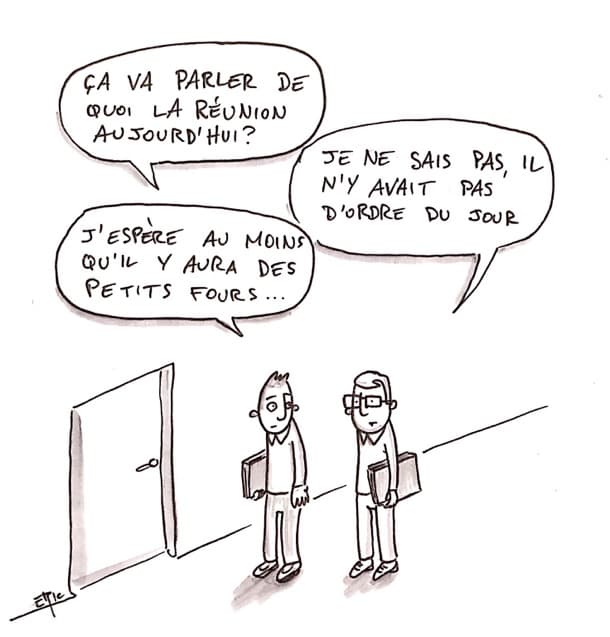 Dans l'enfer des réunions - les ordres du jour