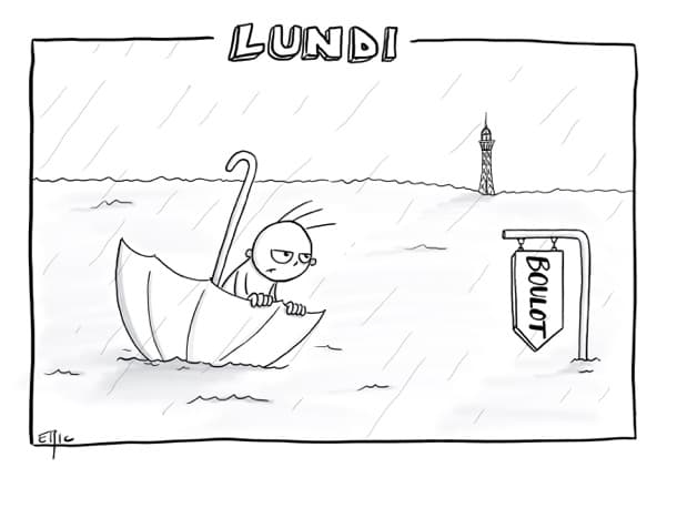 Lundi pluvieux, lundi heureux...