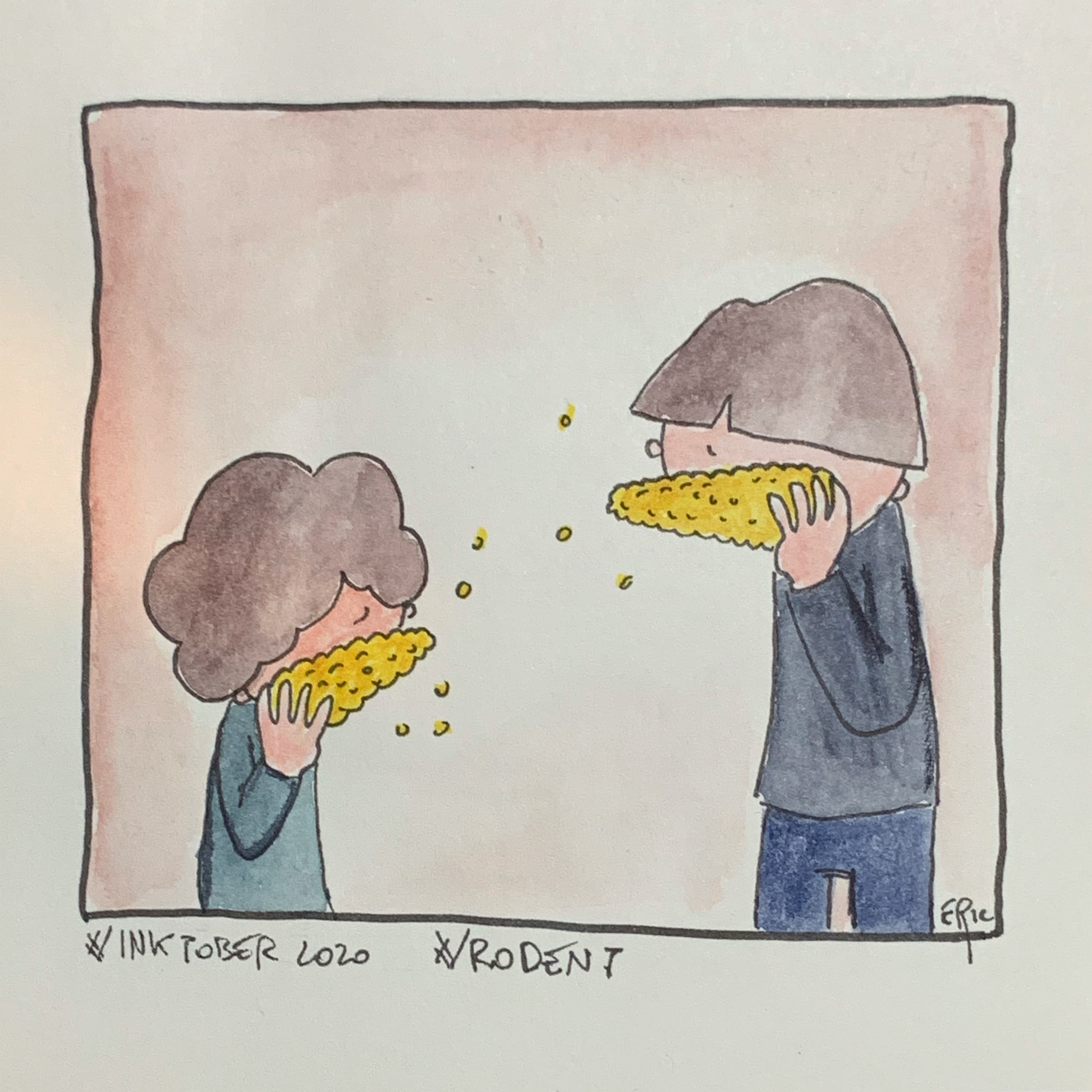 Inktober 2020 · Jour 6 — Rongeur