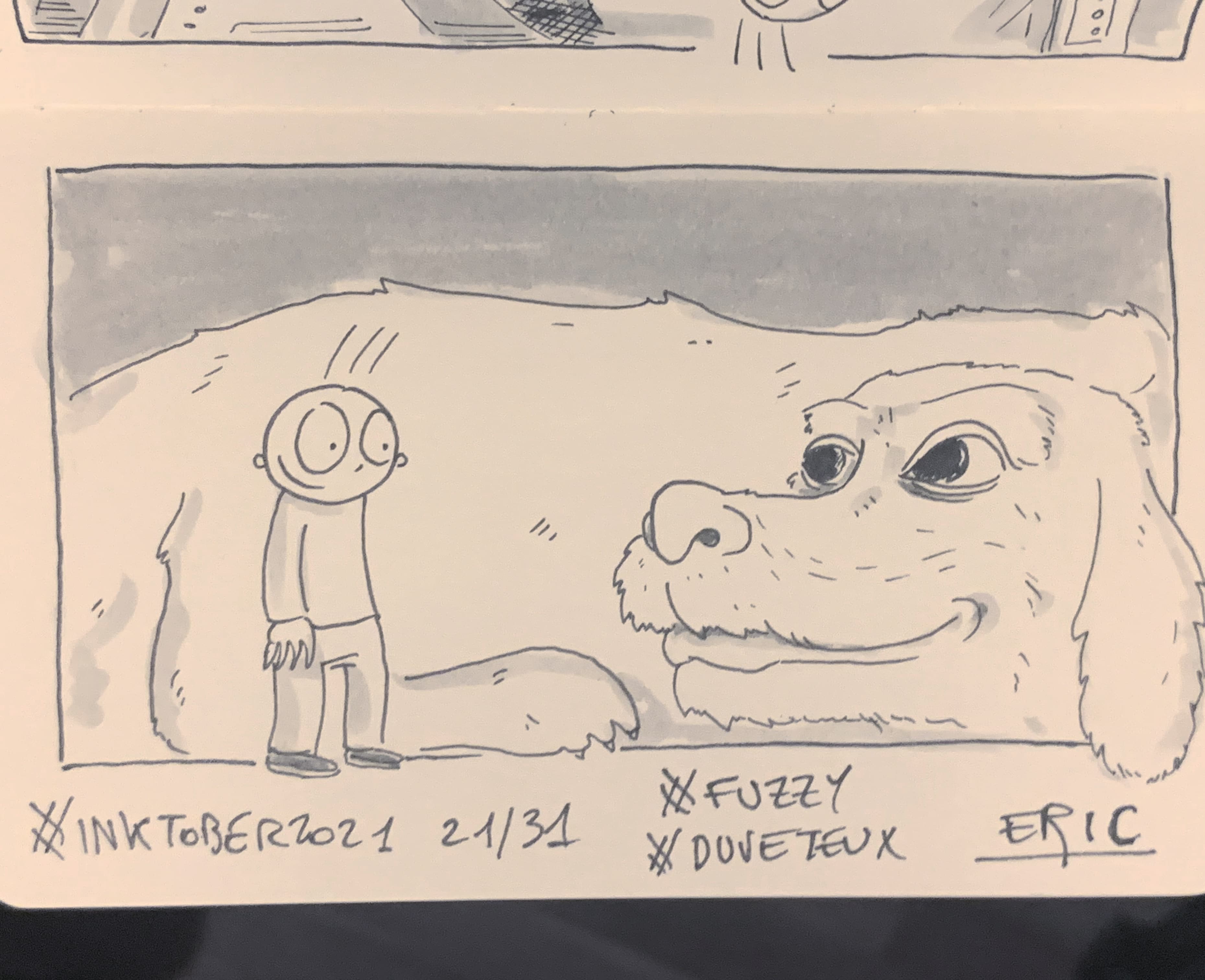 Inktober 2021 · Jour 21 — Duveteux · L'Histoire sans fin