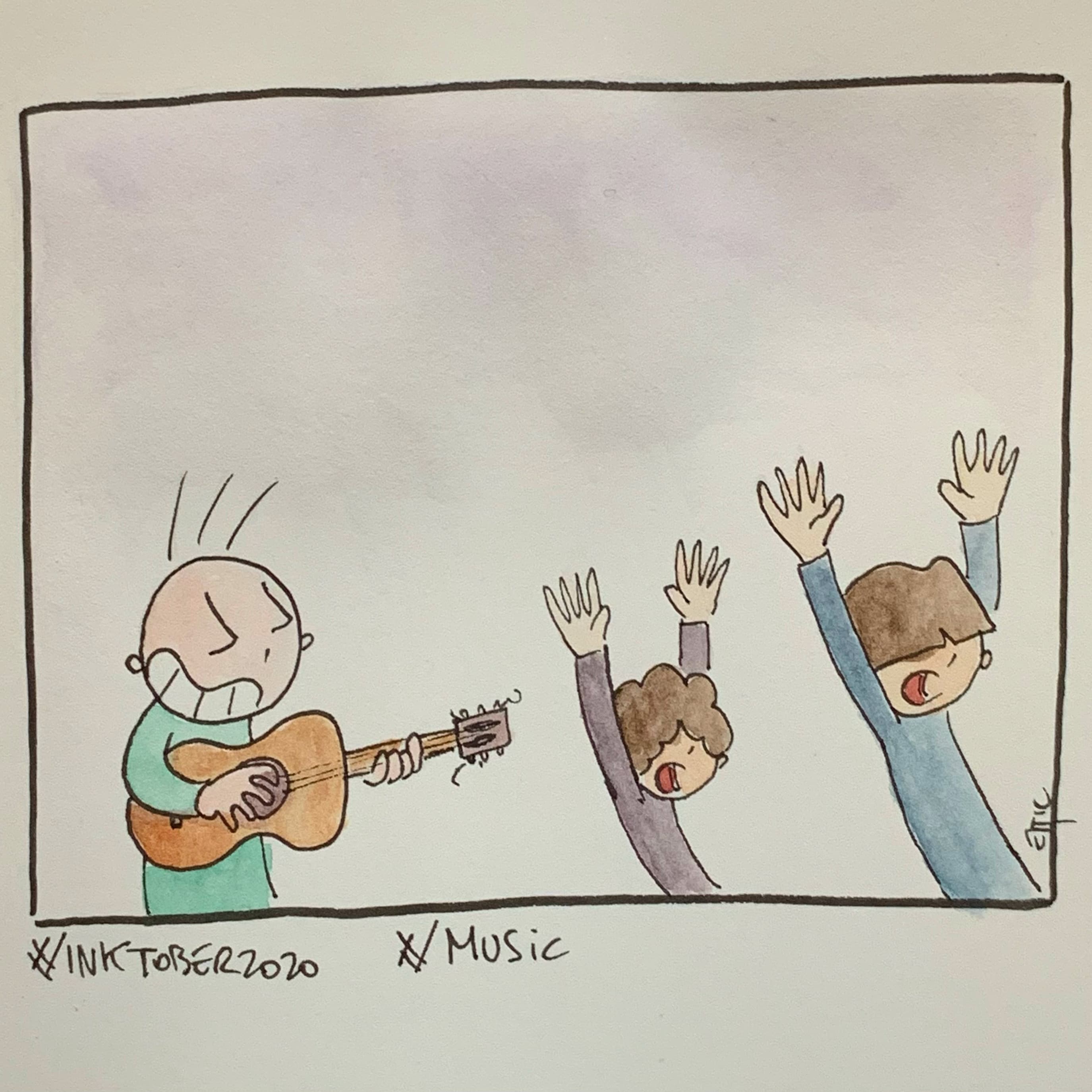 Inktober 2020 · Jour 27 — Musique