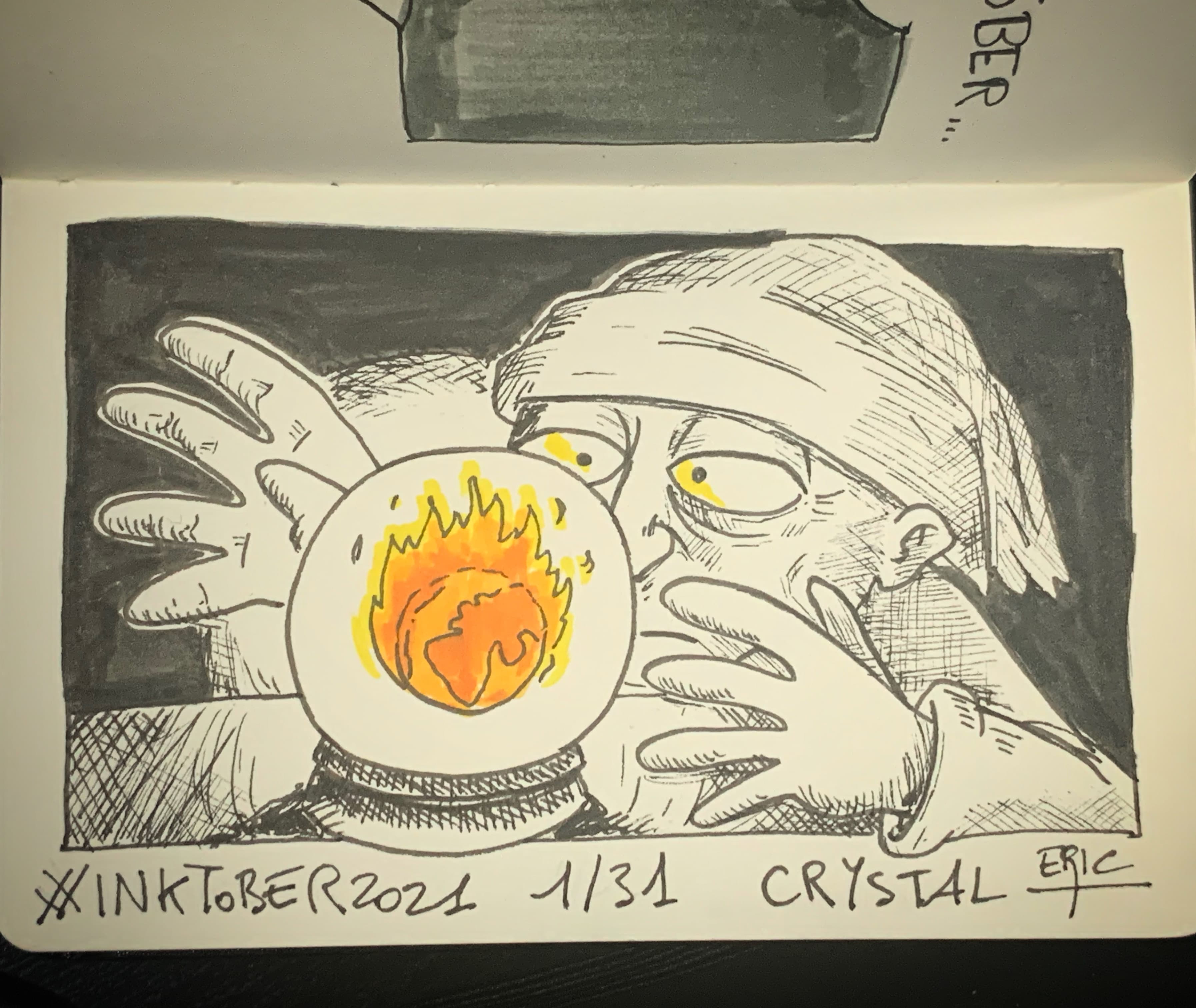 Inktober 2021 · Jour 1 — Cristal