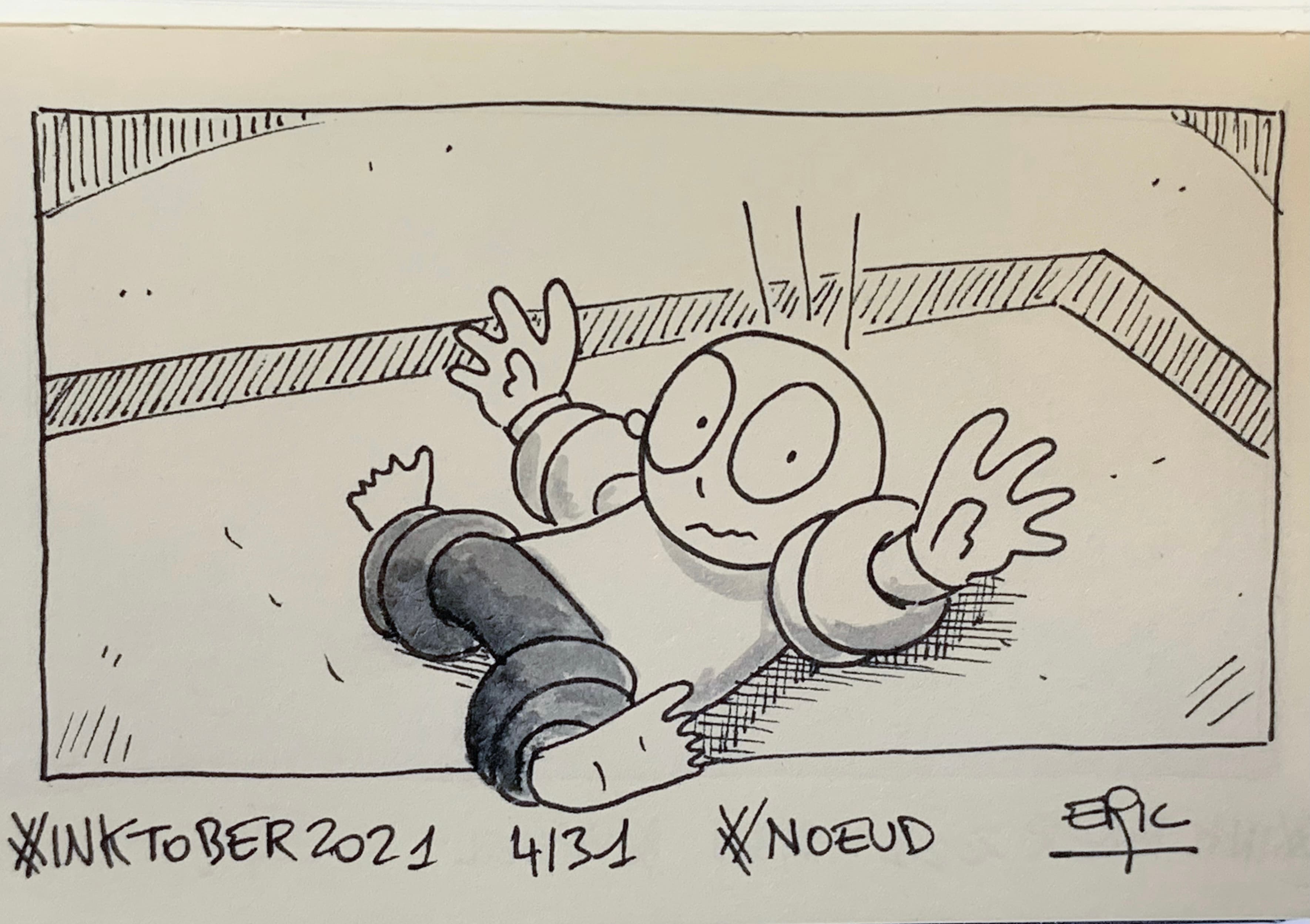 Inktober 2021 · Jour 4 — Nœud · Astérix aux Jeux Olympiques