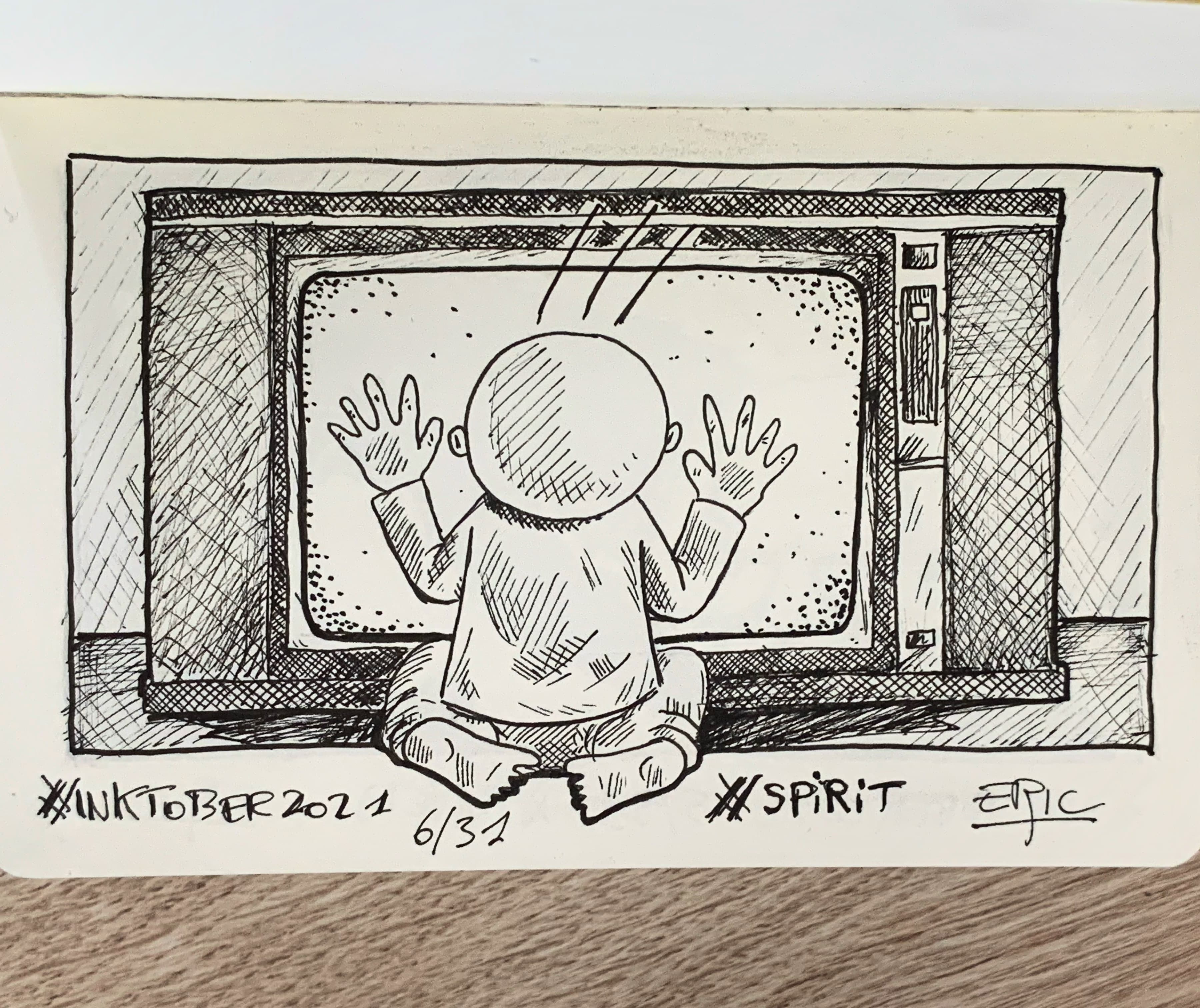 Inktober 2021 · Jour 6 — Esprit · Poltergeist