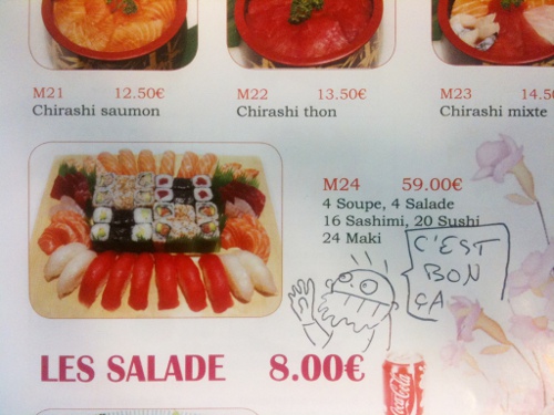 manger des suchis