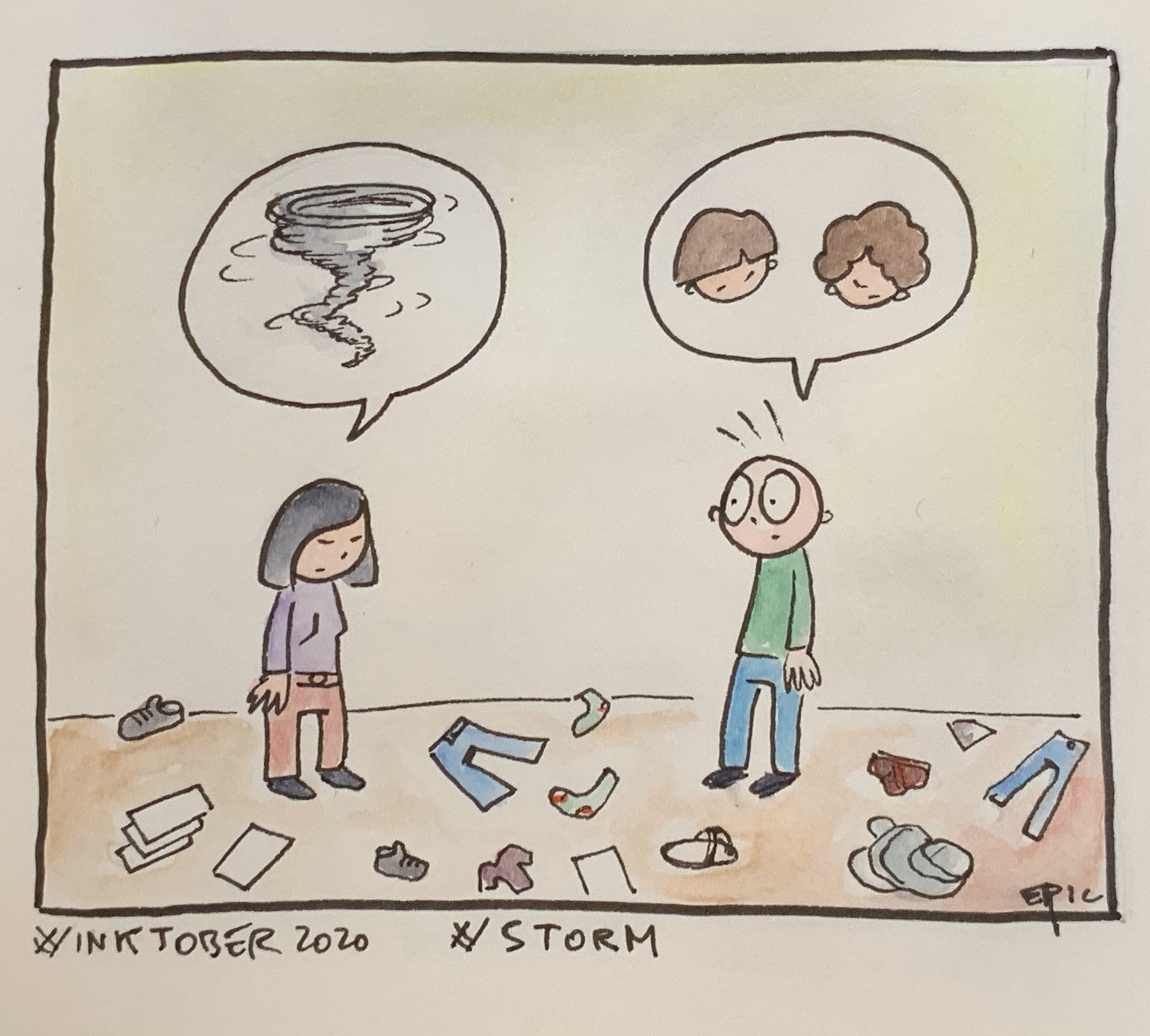 Inktober 2020 — Tempête