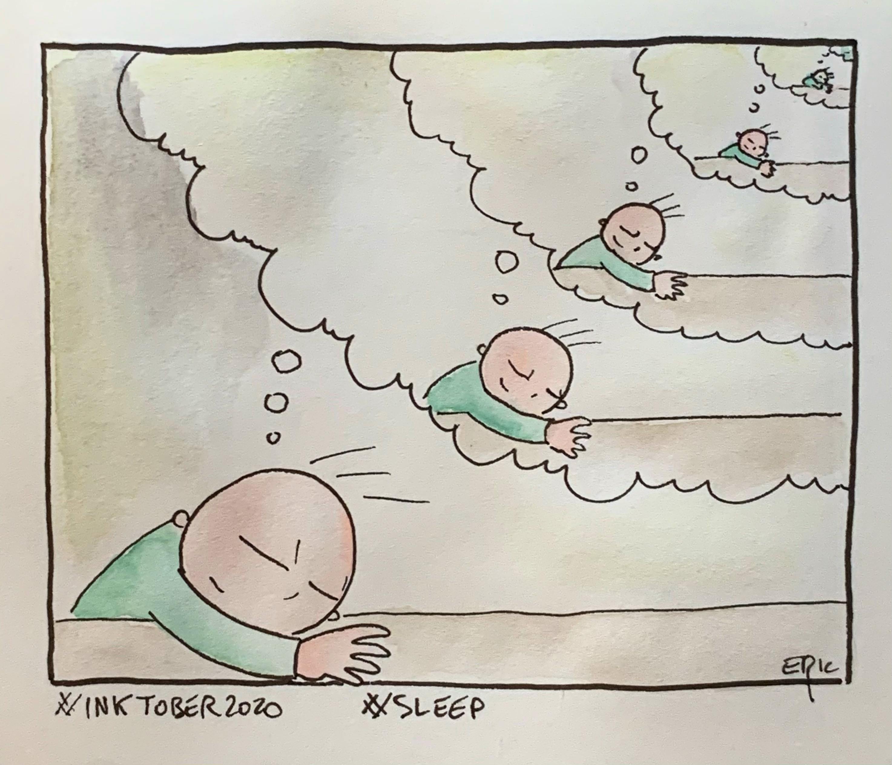 Inktober 2020 — Sommeil