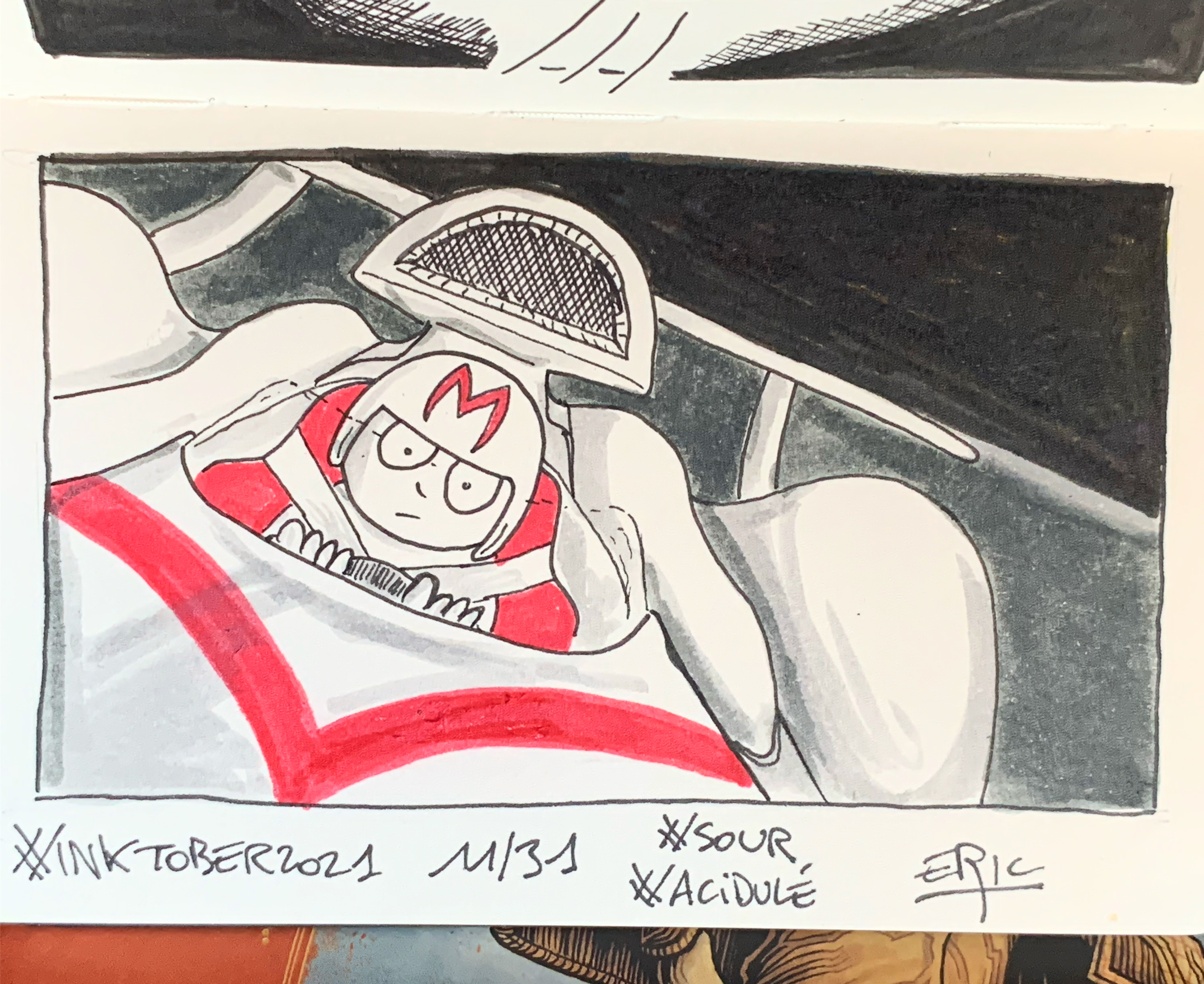 Inktober 2021 — Acidulé (Speed Racer)