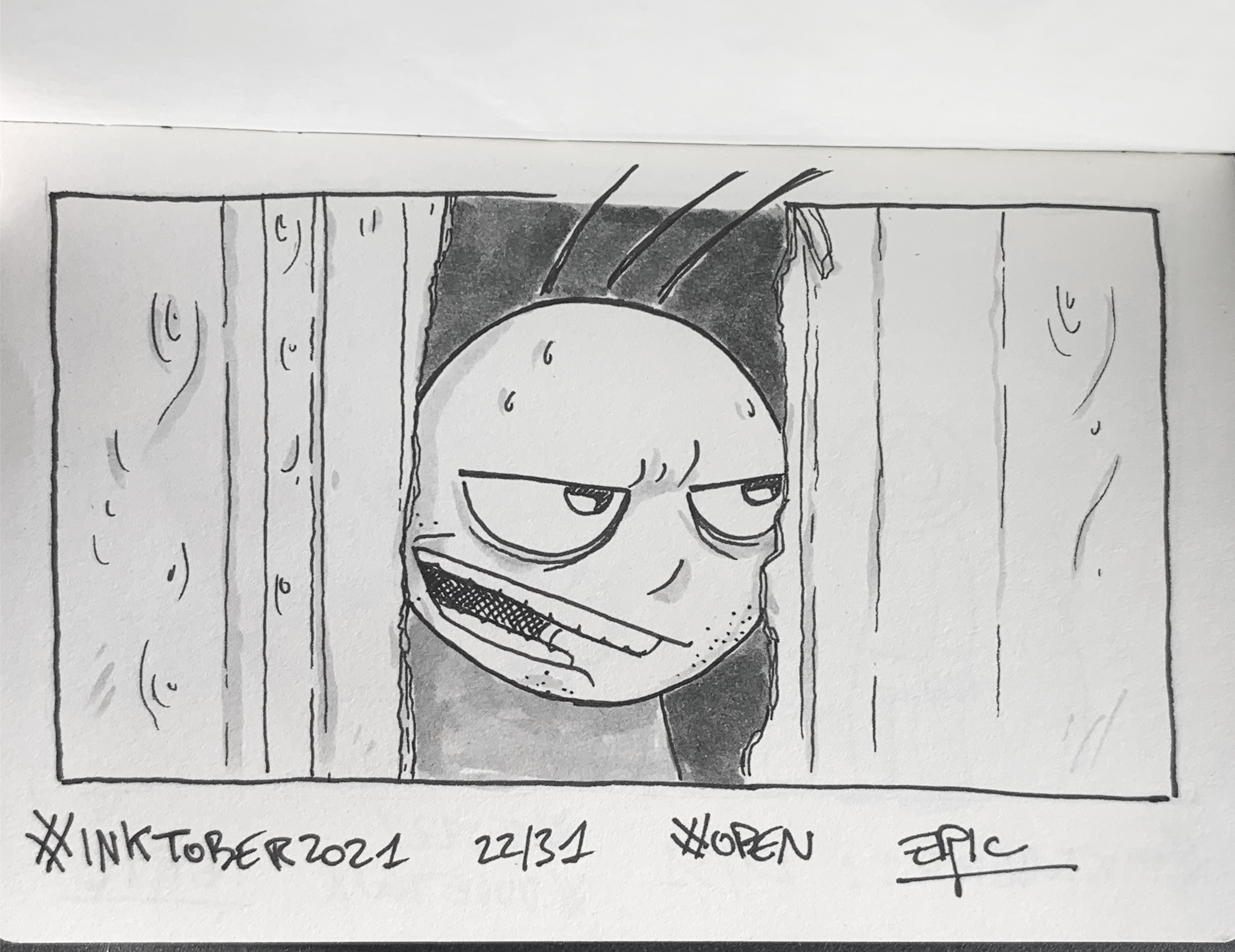 Inktober 2021 — Ouvert (Shining)