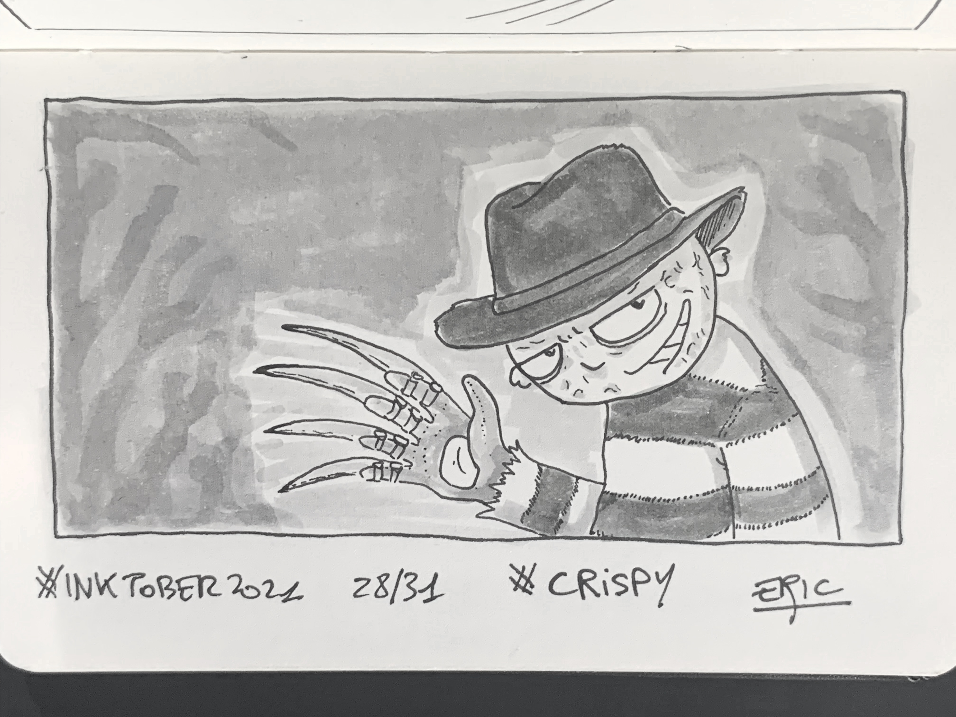 Inktober 2021 — Croustillant (Les Griffes de la nuit)