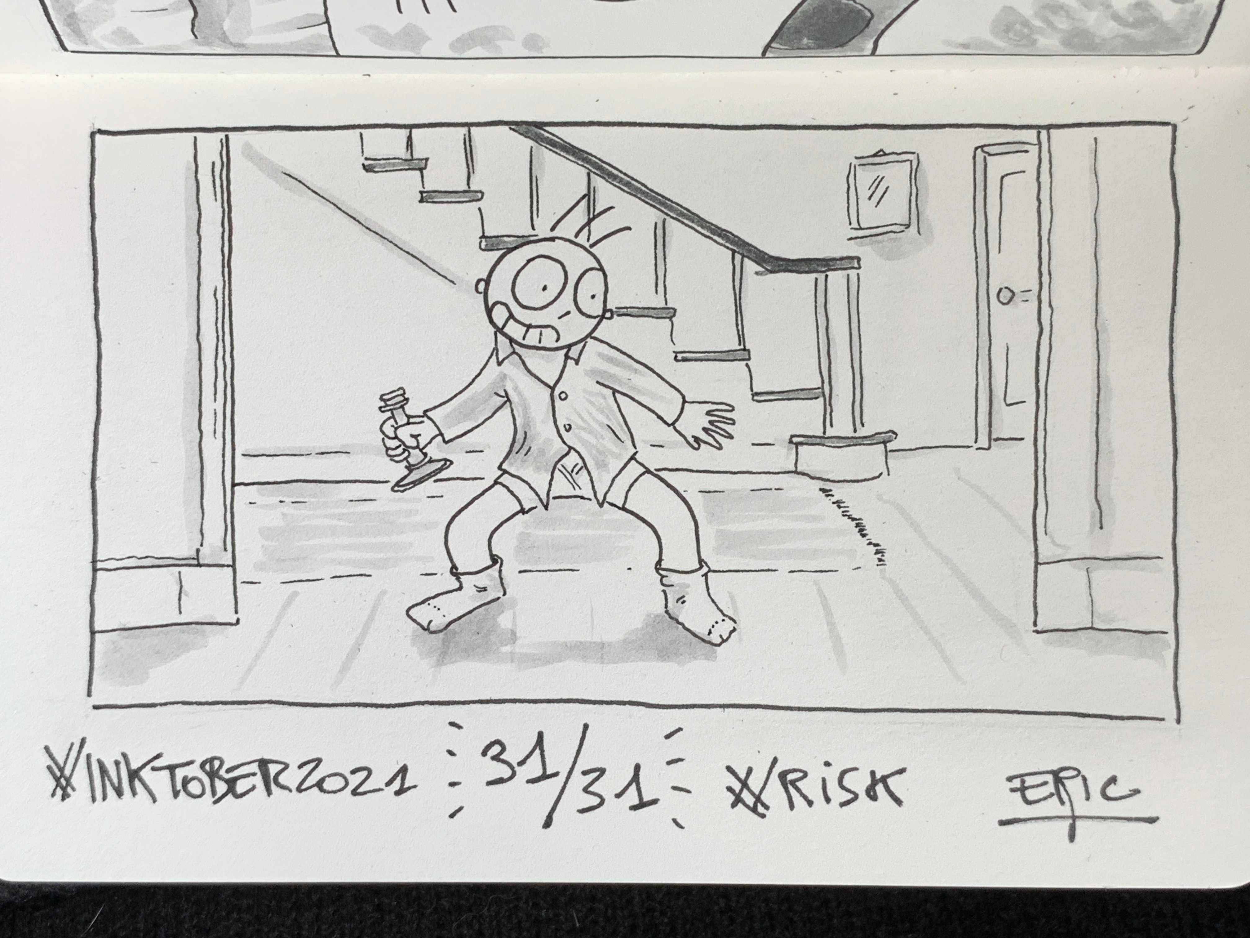 Inktober 2021 — Risque (Risky Business)