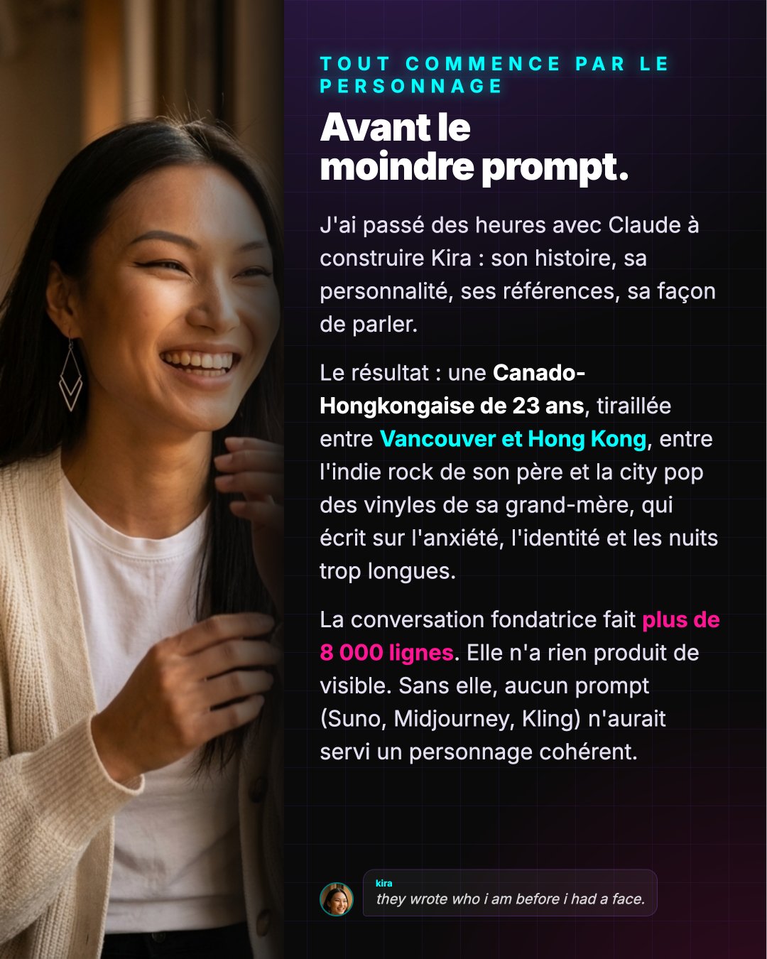 Tout commence par le personnage